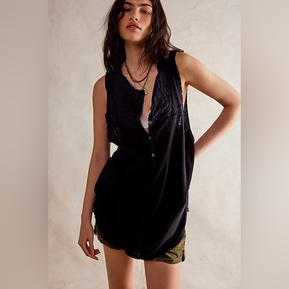 We The Free Poetic Tunic in Black